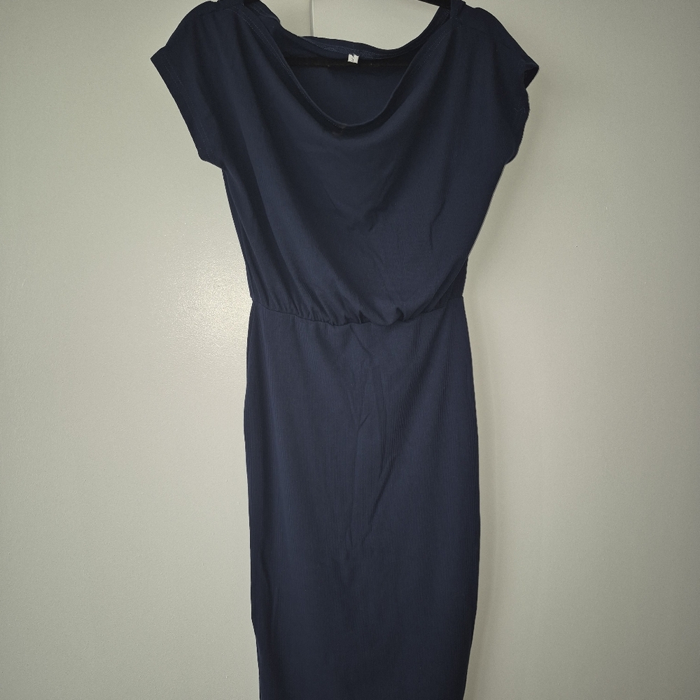 Elegant Navy Blue Dress